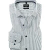 OLYMP Hemd, Super Slim Fit, Baumwoll-Stretch, Marine-weiß Gestreift -Maenner Mode Haus  407962 norm