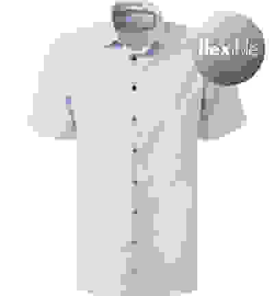 OLYMP Kurzarmhemd, Modern Fit, Baumwoll-Stretch Climate Control, Bleu 5 OLYMP Kurzarmhemd, Modern Fit, Baumwoll-Stretch Climate Control, Bleu – Bild 3