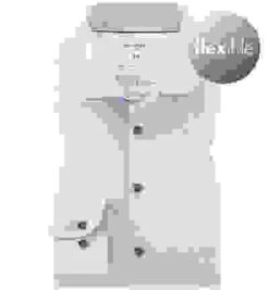 OLYMP Hemd, Body Fit, Jersey Geruchshemmend, Bleu Gemustert -Maenner Mode Haus  408002 norm 1