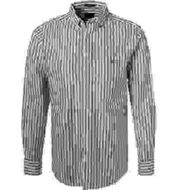 Gant Hemd, Regular Fit, Baumwolle-Leinen, Jeansblau-ecru Gestreift 9 Gant Hemd, Regular Fit, Baumwolle-Leinen, Jeansblau-ecru Gestreift -Maenner Mode Haus 408145 norm 1