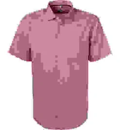 Seidensticker Kurzarmhemd, Bio Baumwolle, Regular Fit, Pink -Maenner Mode Haus  408206 norm 1