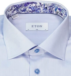 ETON Hemd, Slim Fit, Baumwolle, Bleu -Maenner Mode Haus  408270 norm2