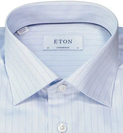 ETON Hemd, Contemporary Fit, Baumwolle, Bleu Gestreift -Maenner Mode Haus  408279 norm2