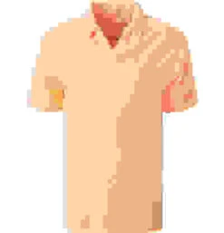 Polo-Shirt, Baumwoll-Frottee, Aprikose -Maenner Mode Haus  408339 norm 1