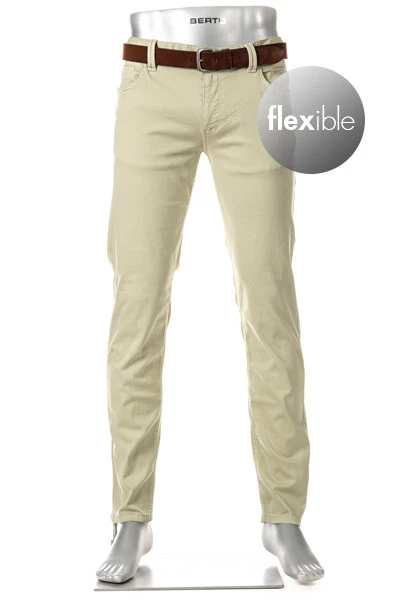 Alberto Jeans Robin, Tapered Fit, Baumwolle T400®, Hellgrün 3 Alberto Jeans Robin, Tapered Fit, Baumwolle T400®, Hellgrün