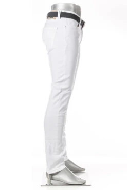 Alberto Jeans Robin, Slim Fit, Baumwolle T400®, Weiß -Maenner Mode Haus  408455 norm2
