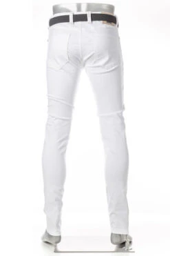 Alberto Jeans Robin, Slim Fit, Baumwolle T400®, Weiß -Maenner Mode Haus  408455 norm3