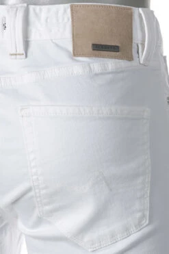 Alberto Jeans Robin, Slim Fit, Baumwolle T400®, Weiß -Maenner Mode Haus  408455 norm6