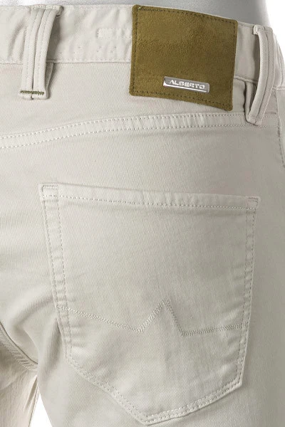 Alberto Jeans Robin, Slim Fit, Baumwolle T400®, Hellgrau 4 Alberto Jeans Robin, Slim Fit, Baumwolle T400®, Hellgrau – Bild 2