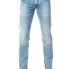 Alberto Jeans Slipe, Tapered Fit, Baumwoll-Stretch, Blau -Maenner Mode Haus  408472 norm