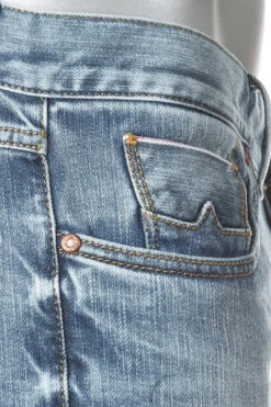 Alberto Jeans Slipe, Tapered Fit, Baumwoll-Stretch, Blau -Maenner Mode Haus  408472 norm5