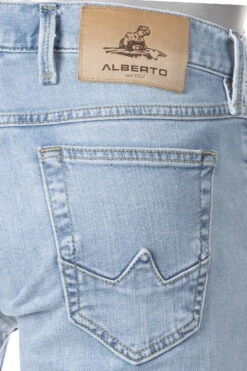 Alberto Jeans Slipe, Tapered Fit, Baumwoll-Stretch, Himmelblau 13 Alberto Jeans Slipe, Tapered Fit, Baumwoll-Stretch, Himmelblau -Maenner Mode Haus 408537 norm6