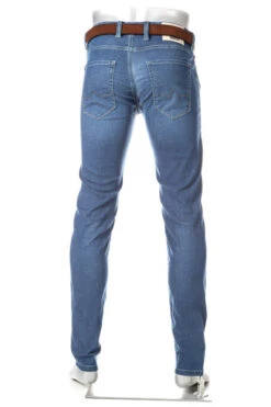 Alberto Jeans Slim, Slim Fit, Baumwolle T400®, Navy -Maenner Mode Haus  408541 norm3