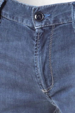 Alberto Jeans Slim, Slim Fit, Baumwolle T400®, Navy -Maenner Mode Haus  408541 norm4