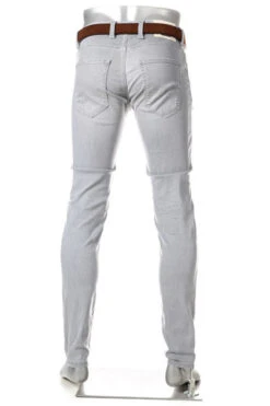 Alberto Jeans Slim, Slim Fit, Baumwolle T400®, Grau -Maenner Mode Haus  408543 norm3