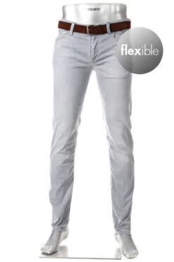 Alberto Jeans PIpe, Regular Fit, Baumwolle T400®, Grau