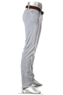 Alberto Jeans PIpe, Regular Fit, Baumwolle T400®, Grau -Maenner Mode Haus  408555 norm2