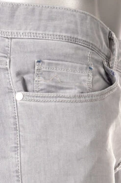 Alberto Jeans PIpe, Regular Fit, Baumwolle T400®, Grau -Maenner Mode Haus  408555 norm5