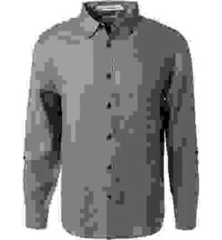 Hemd, Regular Fit, Reines Leinen, Salbei -Maenner Mode Haus  408720 norm 1