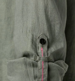 Hemd, Regular Fit, Reines Leinen, Salbei -Maenner Mode Haus  408720 norm3