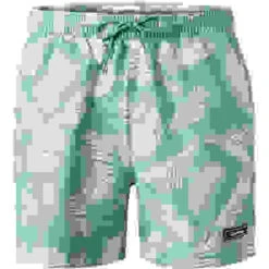 Calvin Klein Swimwear Badeshorts, Mikrofaser, Jade-weiß Gemustert -Maenner Mode Haus  408793 norm 1