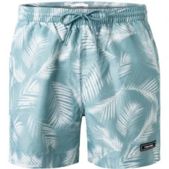 Calvin Klein Swimwear Badeshorts, Mikrofaser, Jade-weiß Gemustert
