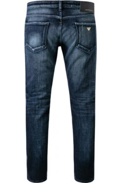Emporio Armani Jeans, Baumwoll-Stretch, Jeansblau 9 Emporio Armani Jeans, Baumwoll-Stretch, Jeansblau -Maenner Mode Haus 408832 norm2