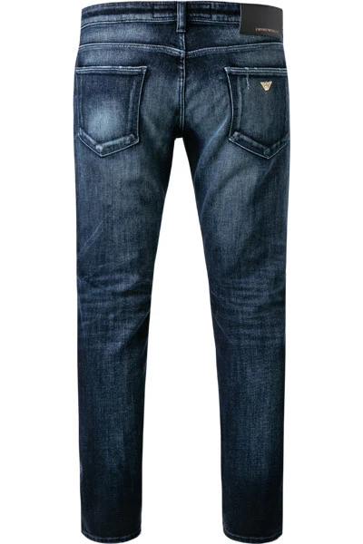 Emporio Armani Jeans, Baumwoll-Stretch, Jeansblau 5 Emporio Armani Jeans, Baumwoll-Stretch, Jeansblau – Bild 3
