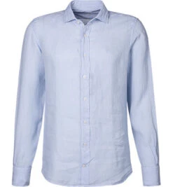 Hackett Hemd, Slim Fit, Reines Leinen, Himmelblau
