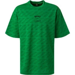 Boss Green T-Shirt, Mikrofaser, Grasgrün