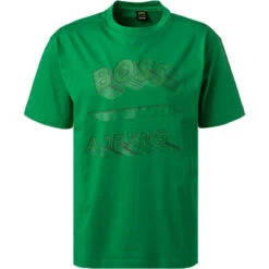 Boss Green T-Shirt, Baumwolle, Grasgrün