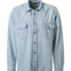 BOSS ORANGE Overshirt, Baumwoll-Denim, Jeansblau -Maenner Mode Haus  409588 norm