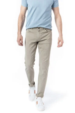 Jeans Tecade , Slim Fit, Baumwoll-Stretch, Salbei