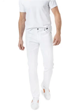 Jeans Tecade , Slim Fit, Baumwoll-Stretch, Weiß