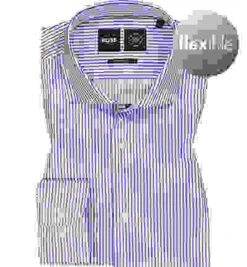 Hemd, Regular Fit, Mikrofaser Atmungsaktiv, Blau-weiß Gestreift 9 Hemd, Regular Fit, Mikrofaser Atmungsaktiv, Blau-weiß Gestreift -Maenner Mode Haus 409866 norm 1