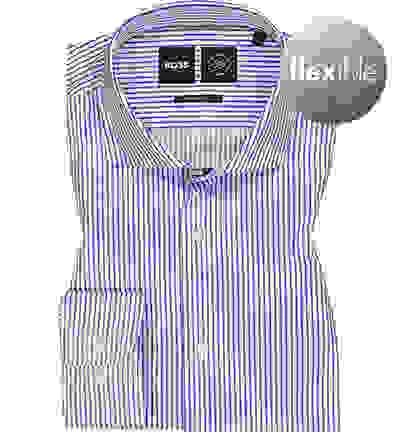 Hemd, Regular Fit, Mikrofaser Atmungsaktiv, Blau-weiß Gestreift 6 Hemd, Regular Fit, Mikrofaser Atmungsaktiv, Blau-weiß Gestreift – Bild 4