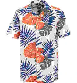 North Sails Kurzarmhemd, Baumwolle, Weiß-orange Gemustert 7 North Sails Kurzarmhemd, Baumwolle, Weiß-orange Gemustert -Maenner Mode Haus 410152 norm 1