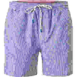 North Sails Badeshorts, Baumwolle, Blau-weiß Gestreift -Maenner Mode Haus  410208 norm 1