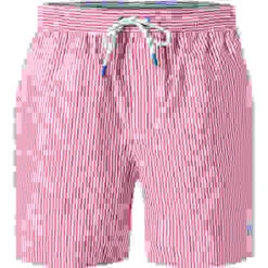 North Sails Badeshorts, Baumwolle, Rot-weiß Gestreift -Maenner Mode Haus  410209 norm 1