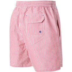 North Sails Badeshorts, Baumwolle, Rot-weiß Gestreift -Maenner Mode Haus  410209 norm2