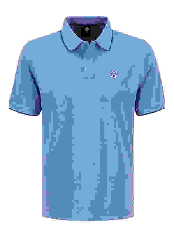 North Sails Polo-Shirt, Baumwoll-Piqué, Pastellblau 5 North Sails Polo-Shirt, Baumwoll-Piqué, Pastellblau – Bild 3