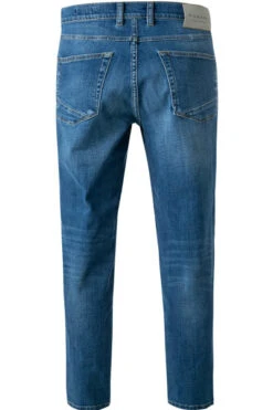 Bugatti Jeans, Tapered Fit, Baumwoll-Stretch, Blau -Maenner Mode Haus  410422 norm2