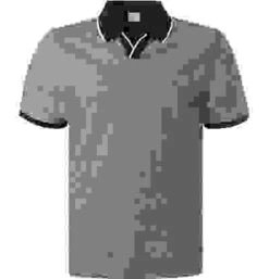 Bugatti Polo-Shirt, Baumwoll-Jersey, Schwarz Meliert -Maenner Mode Haus  410458 norm 1