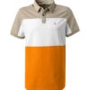 Bogner Polo-Shirt, Regular Fit, Baumwoll-Piqué, Braun-weiß