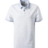 Bogner Polo-Shirt, Regular Fit, Baumwoll-Piqué, Hellblau-weiß Gestreift