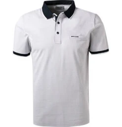 Pierre Cardin Polo-Shirt, Baumwoll-Piqué, Silbergrau