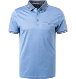 RAGMAN Polo-Shirt, Baumwoll-Jersey, Eisblau