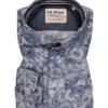 Hemd, Shaped Fit, Baumwolle, Indigo Gemustert -Maenner Mode Haus  411307 norm