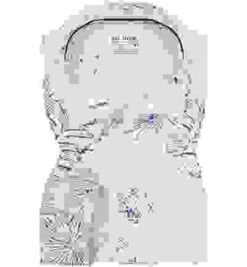 Hemd, Shaped Fit, Baumwolle, Blau-weiß Gemustert -Maenner Mode Haus  411310 norm 1