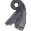 Schal, Leinen, Grau